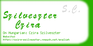 szilveszter czira business card